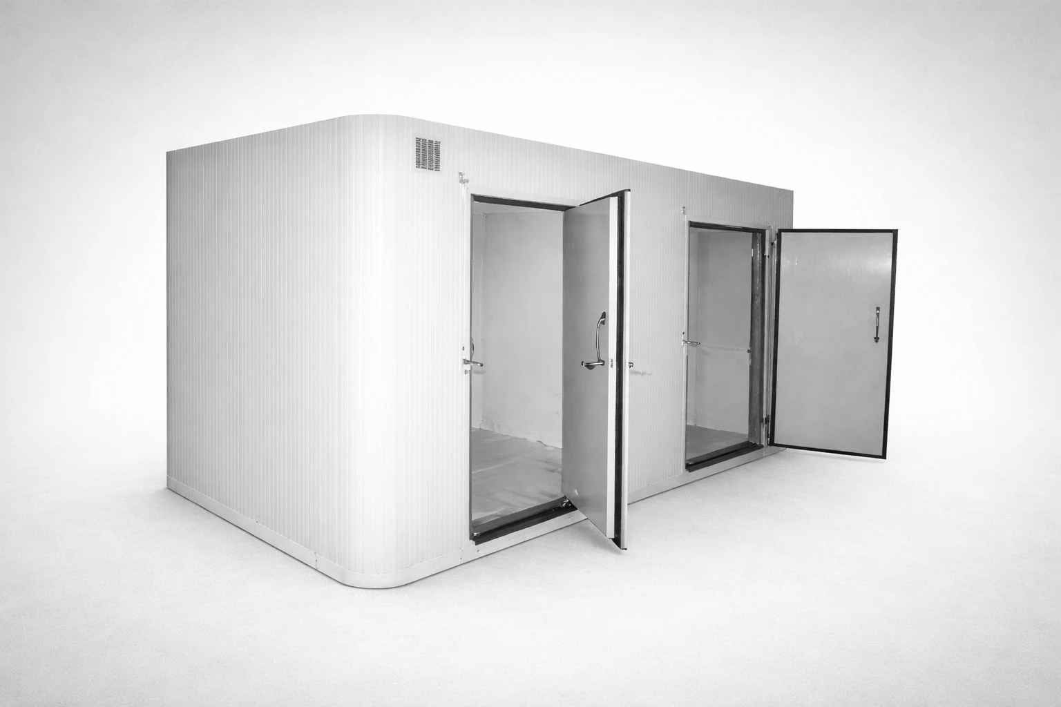 Insulated industrial ice storage room with PUF panels — Praj Refrigeration Pune